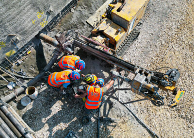 Geo Bohrtechnik Baugrunderkundung an der Filstalbrücke